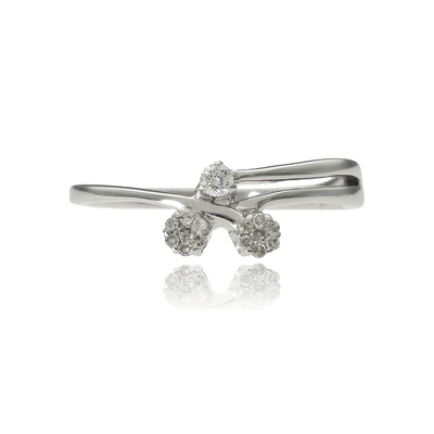 Fehér arany gyűrű 54-es méret (B33486_3I)